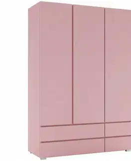 Šatníkové skrine Skriňa 3d Cosmo C17 Ružová