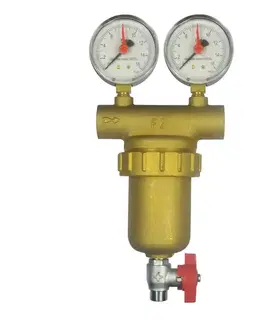 Doplnky do kúpeľne MEREO - Klum Samočistiaci filter mosadzný, vrátane manometrov 1/2" - MALGORANI WA202