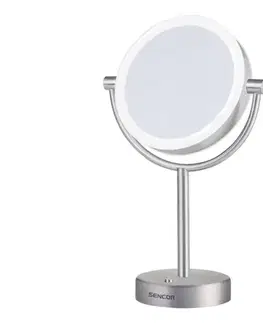 Kúpeľňové zrkadlá Sencor - Kozmetické zrkadielko s LED podsvietením LED/5W/230V nerez 41009865