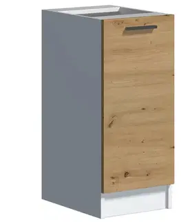 Kuchynské skrinky stojace Kuchynská skrinka Economic D30 biela/artisan
