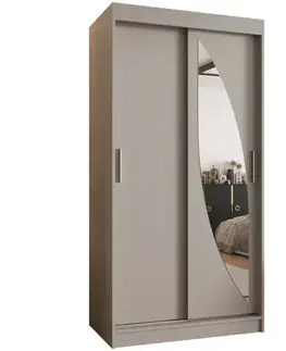 Šatníkové skrine Skriňa Milo 100 kašmír