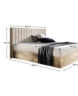 Boxspring Boxspringová postel SUSAN 4 Tempo Kondela