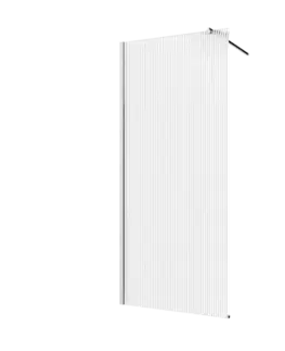 Sprchovacie kúty INVENA - Walk-in II Trend 120x200cm, ryhovaná 8mm shiny-glass, chróm AK-32-129-S