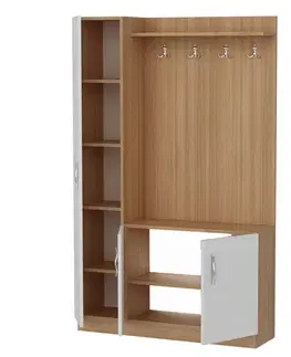 Predsieňové steny Predsieňová stena Naturel - Teak, White