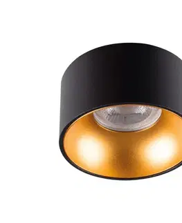 Svietidlá  27575 - Podhľadové svietidlo MINI RITI 1xGU10/25W/230V čierna/zlatá 27575