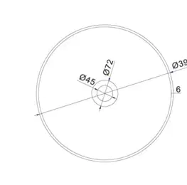 Umývadlá SAPHO - THIN umývadlo na dosku Ø 39 cm, bielá mat WN185