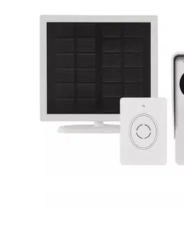 LED osvetlenie  Bezdrôtový videozvonček so solárnym panelom GoSmart 4400 mAh 3xAA IP44 Wi-Fi Tuya H4030