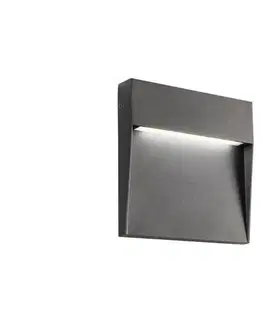 LED osvetlenie Redo 90479 - LED Vonkajšie nástenné svietidlo LANDER LED/6W/230V IP54 antracit 90479