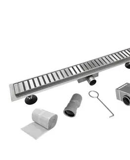 Sprchovacie kúty Mereo Odtokový sprchový žľab 70 cm, vr. roštu STRIP CZ121
