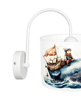 Svietidlá HEXE Detské nástenné svietidlo OCEAN 1xE27/60W/230V 0921