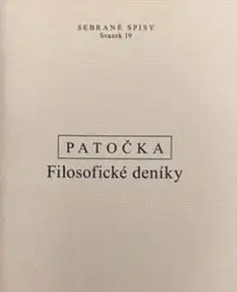 Filozofia Filosofické deníky - Jan Patočka