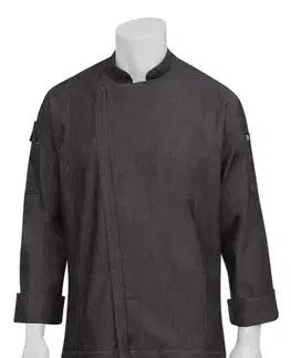 Pánske košele CHEF WORKS Kuchársky rondon Chef Works na zips EXDZ001  Čierna,XS