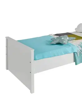 Postele KONDELA Olje 90 posteľový rám biela