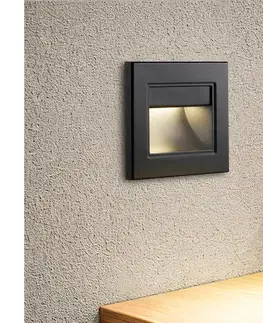 Svietidlá BRILAGI - LED schodiskové svietidlo STEP LIGHT LED/1,5W/230V IP44 čierne BRI837