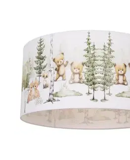Svietidlá  Detské stropné svietidlo KIDS ROOM 1xE27/60W/230V priemer 40 cm zvieratká H0967
