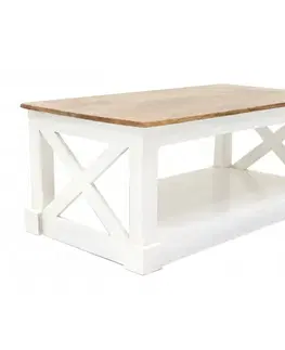 Konferenčné stolíky Konferenčný stolík Retro 110x45x60 indický masív mango