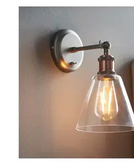 Svietidlá Endon 92874 -Nástenné bodové svietidlo HAL 1xE27/10W/230V bronz/medená/číra 92874