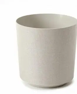Kvetináče a truhlíky Kinekus Kvetináč plastový priemer 195mm, GAMA, textil, prírodný  výška200 mm
