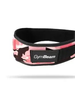 Opasky na cvičenie GymBeam Dámsky fitness opasok Pink Camo  XS
