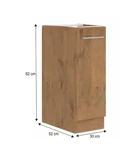 Kuchynské dolné skrinky KONDELA Vega D30 Cargo BB kuchynská skrinka dub lancelot