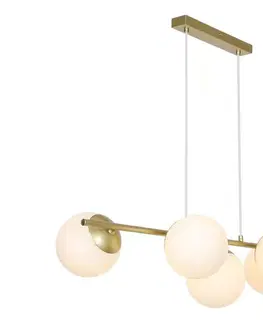 Svietidlá Nordlux - Luster na lanku LILLY 5xE14/10W/230V mosadz 2612623035