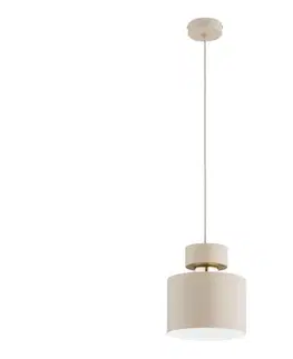 Svietidlá  Luster na lanku ASLI 1xE27/15W/230V béžový 61636