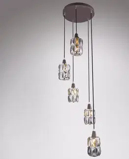 Moderné lampy do obývačky Luster 15761-5 BROWN LW5