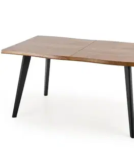 Stoly v podkrovnom štýle Rozkladací stôl Dickson 150/210x90cm  Mdf/Drevo – Dub Naturalny/Čierna