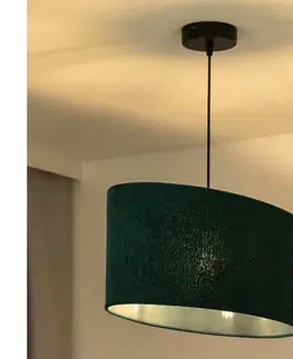 Svietidlá  - Luster na lanku OVAL 1xE27/15W/230V zelená 603508