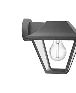 Svietidlá Philips - Vonkajšie nástenné svietidlo ALPENGLOW 1xE27/60W/230V IP44 871951441757100
