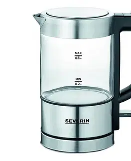 Predlžovacie káble Severin WK 3472 - Rýchlovarná kanvica 0,5 l 1100W/230V nerez/sklo WK 3472