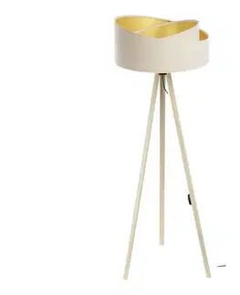 Lampy  Stojacia lampa GALAXY 1xE27/60W/230V krémová/béžová AS0463+BS0391