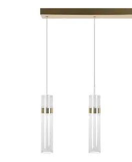 Svietidlá Light Prestige LED luster na lanku AMBIENTE 3xLED/6W/230V 3000/4000/6000K zlatý LP-1510/3L GD