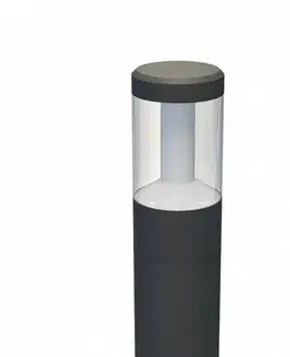 Záhradné lampy Panlux Vonkajšie stĺpikové LED svietidlo Bella antracit, IP65, 9 W