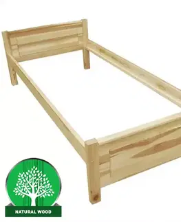 Jednolôžkové postele Posteľ  Ł 90/200 borovica