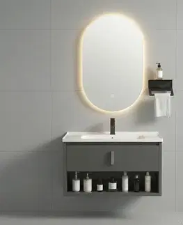 Kúpeľňový nábytok REA - Súprava kúpeľňového nábytku s umývadlom Toledo 60cm Grey REA-M0017