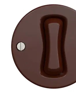 Predlžovacie káble lap - Retro krížový vypínač bez rámika č. 7 hnedá H/V1/7