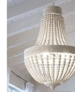 Svietidlá Ideal Lux - Luster na reťazi MONET 6xE14/40W/230V pr. 50 cm konope/biela 162751