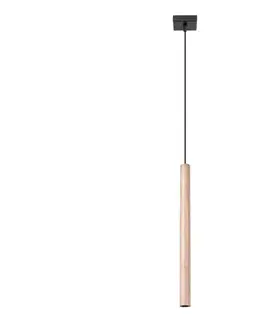 Svietidlá  SL.1266 - Luster na lanku PASTELO 1xG9/8W/230V drevo SL.1266