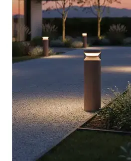 Záhradné lampy Ideal Lux - LED Vonkajšia lampa BOEING LED/14W/230V 40 cm IP65 hnedá 346687