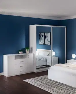 Nočné stolíky VENA nočný stolík, biele drevo