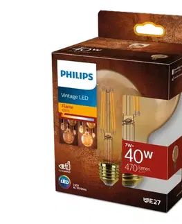 LED osvetlenie LED žiarovka VINTAGE Philips G95 E27/7W/230V 1800K TECOBB201