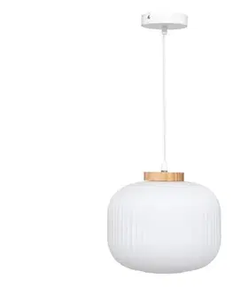 Svietidlá Atmosphera - Závesný luster na lanku TRAVIS 1xE27/25W/230V borovica 202693