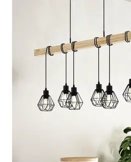 Svietidlá Eglo 44076 - Závesný luster na lanku TOWNSHEND 6xE27/60W/230V 44076