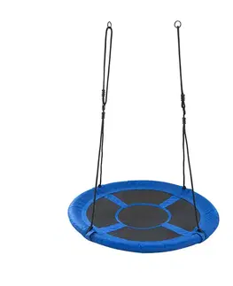 Hojdačky NABBI Nest detská hojdačka 95 cm čierna / modrá