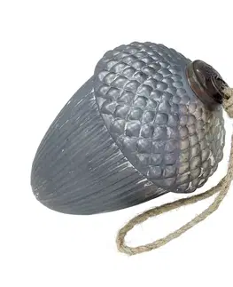 Vianočné dekorácie Ozdoba Vintage Frost 14 cm grey