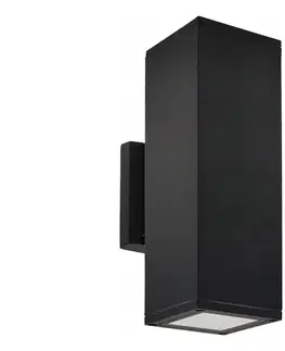 Svietidlá SmartLED Vonkajšie nástenné svietidlo 2xGU10/35W/230V IP54 čierne 5937