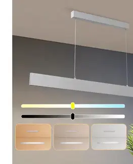 Svietidlá BRILAGI - LED Stmiev. luster na lanku SLIMLINE LED/40W/230V 3000-6000K strieborná +DO BRI158