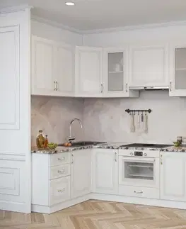 Kuchynské linky RIZAM rohová kuchynská linka MDF, biela
