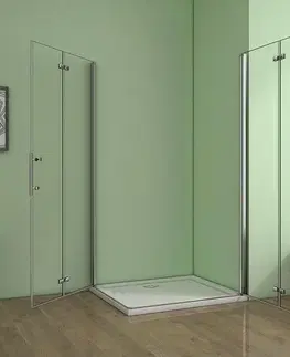 Sprchovacie kúty H K - Štvorcový sprchovací kút MELODY R111, 110x110 so zalamovacími dverami SE-MELODYR110